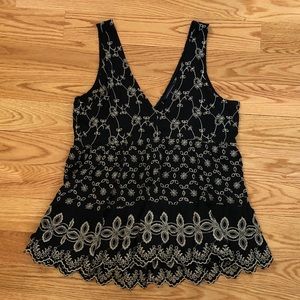 American eagle embroidery design tank top